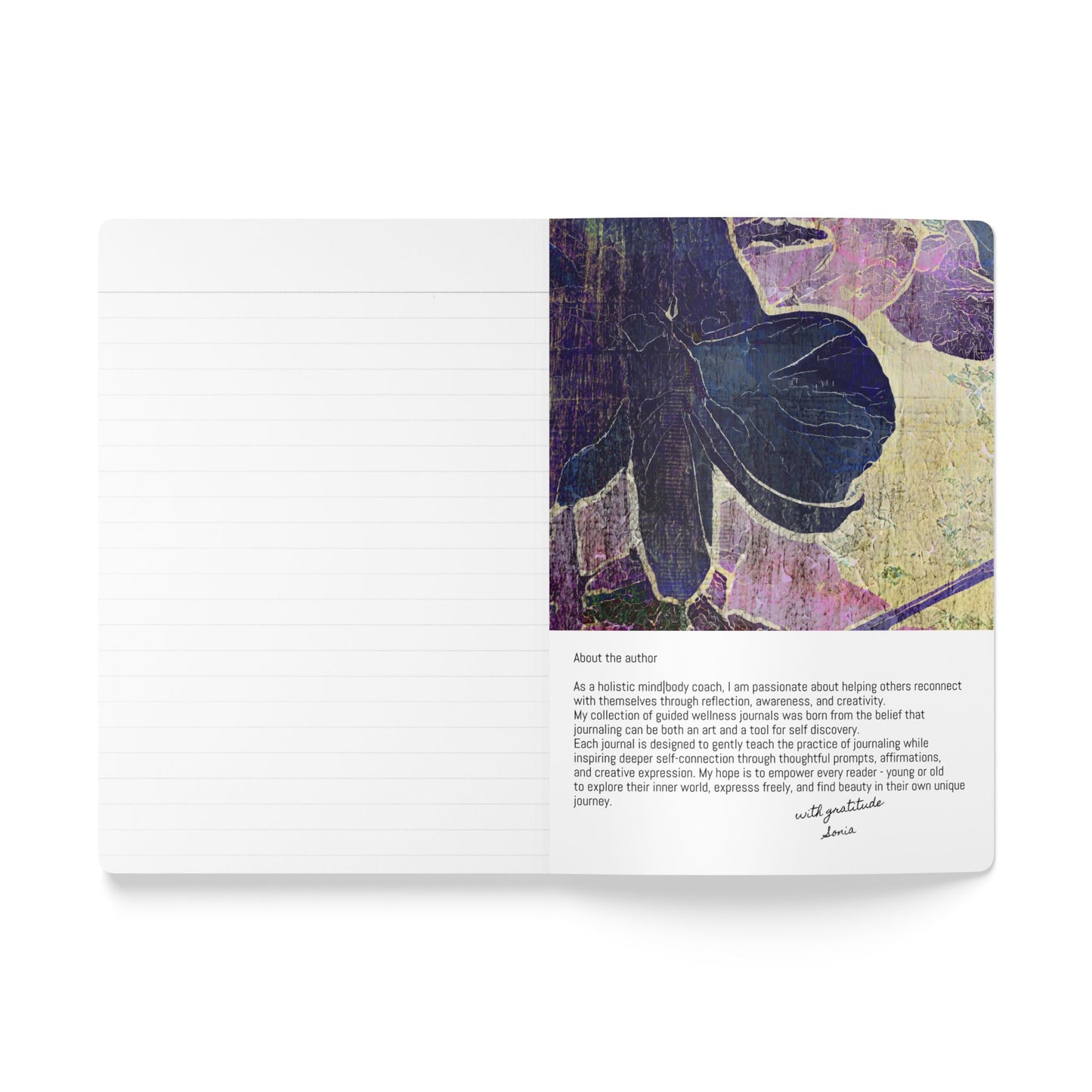 February Birth Flower Inspired Wellness Journal | Mindfulness | Affirmation | Violet & Primrose