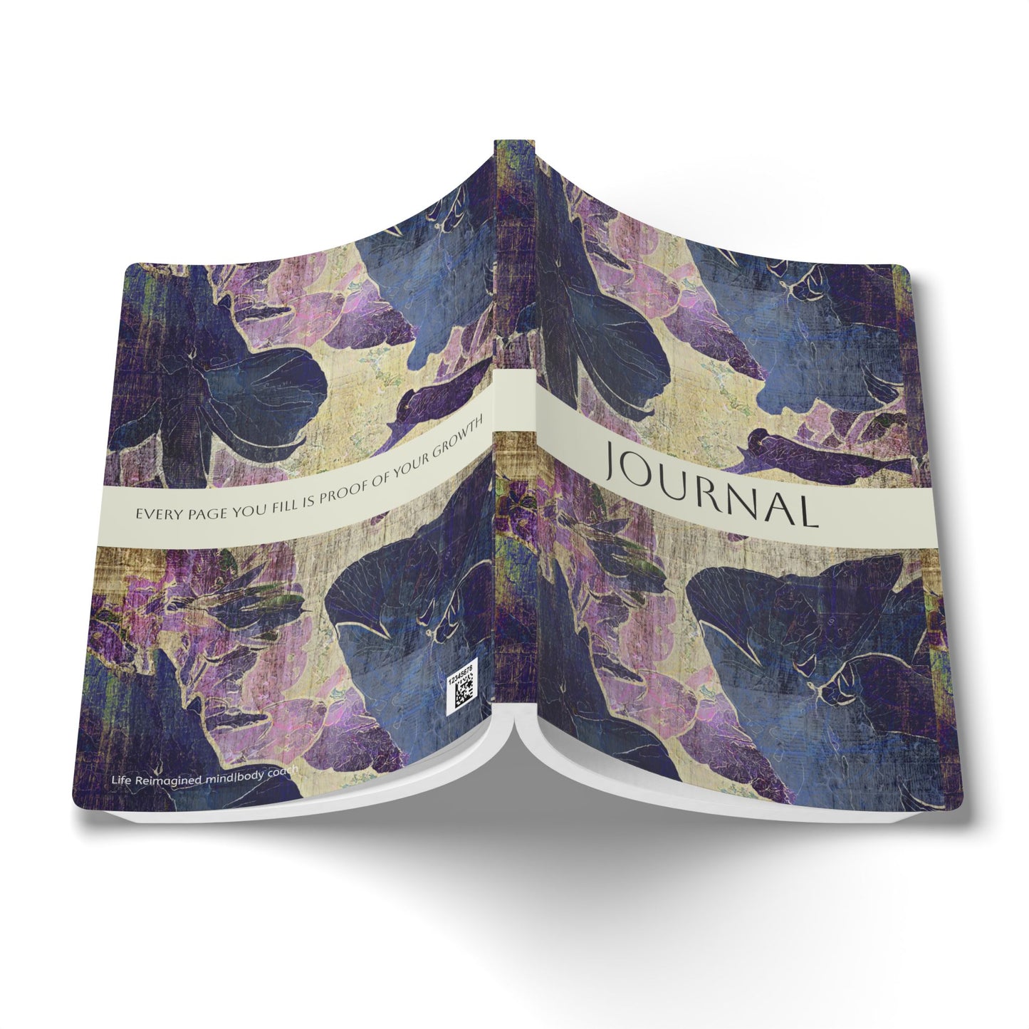 February Birth Flower Inspired Wellness Journal | Mindfulness | Affirmation | Violet & Primrose