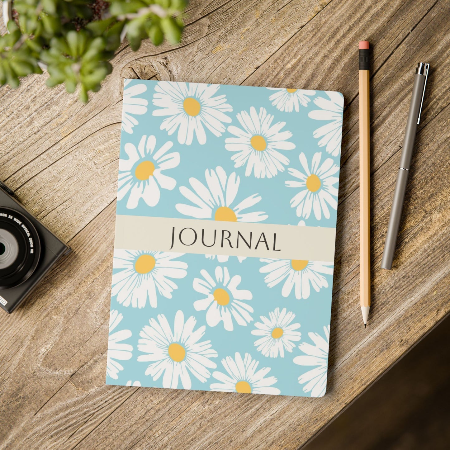 April Birth Flower Inspired Wellness Journal | Mindfulness | Affirmation | Daisy & Sweet Pea