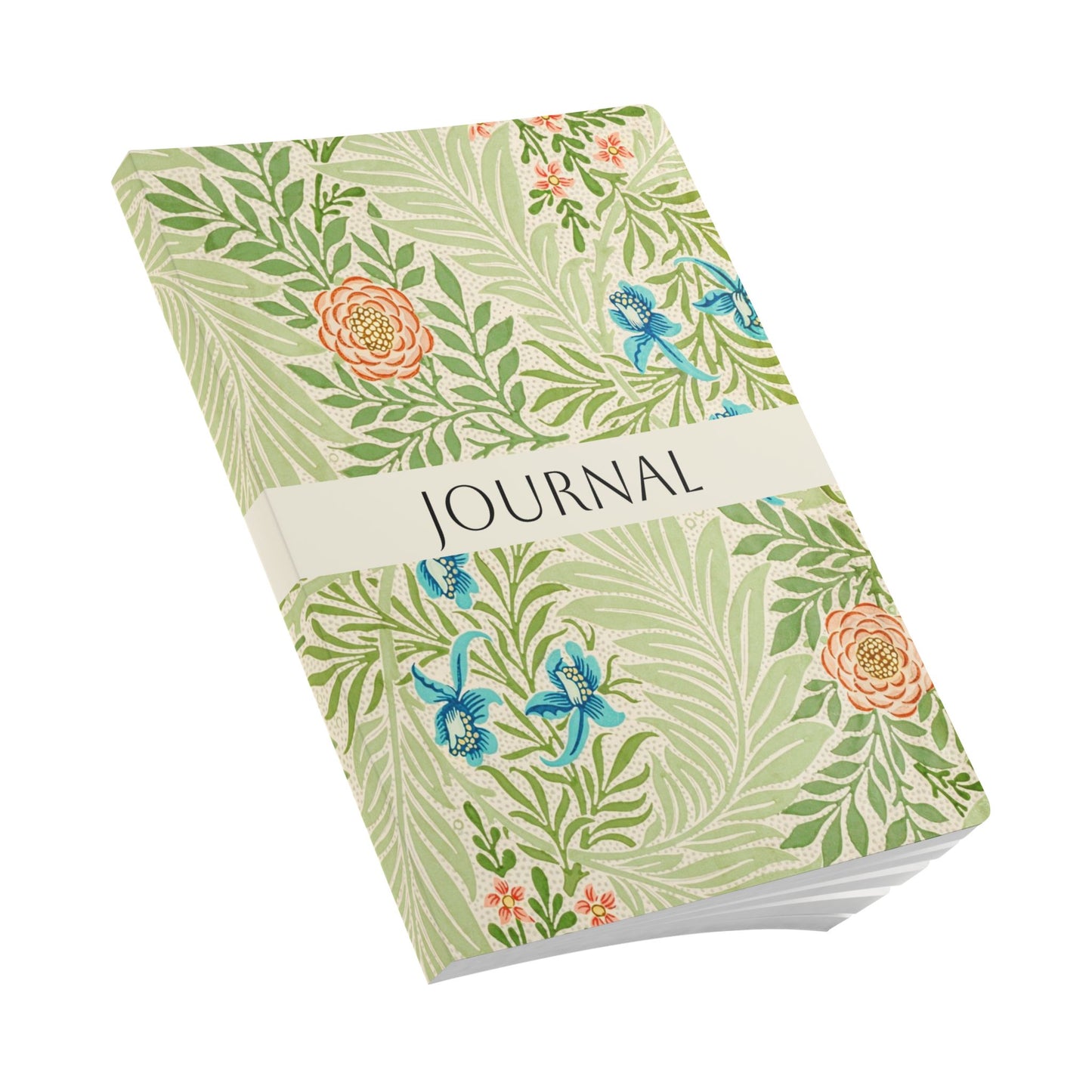 July Birth Flower Inspired Wellness Journal | Mindfulness | Affirmation | Larkspur & Water Lily
