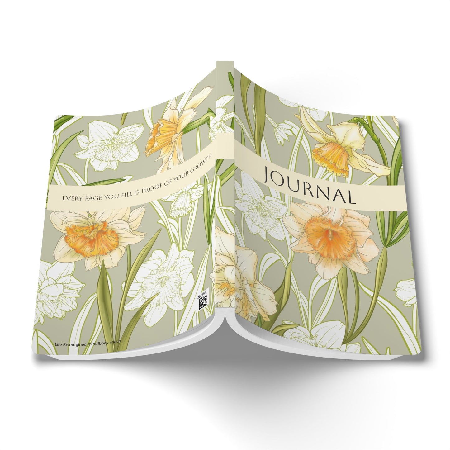 March Birth Flower Inspired Wellness Journal | Mindfulness | Affirmation | Daffodil & Jonquil