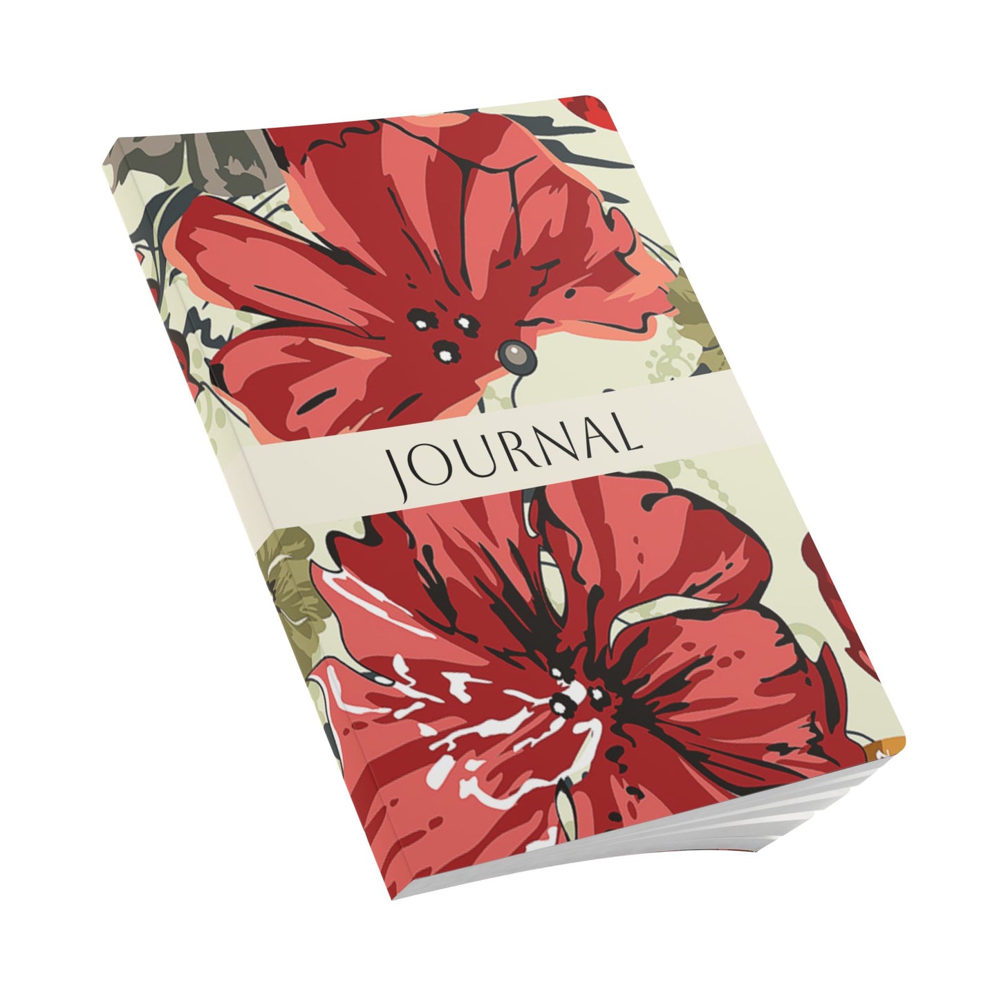 August Birth Flower Inspired Wellness Journal | Mindfulness | Affirmation | Gladiolus & Poppy