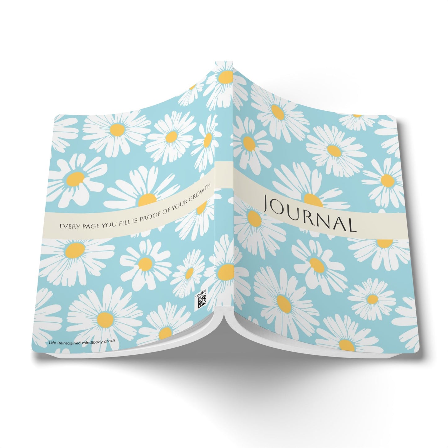 April Birth Flower Inspired Wellness Journal | Mindfulness | Affirmation | Daisy & Sweet Pea