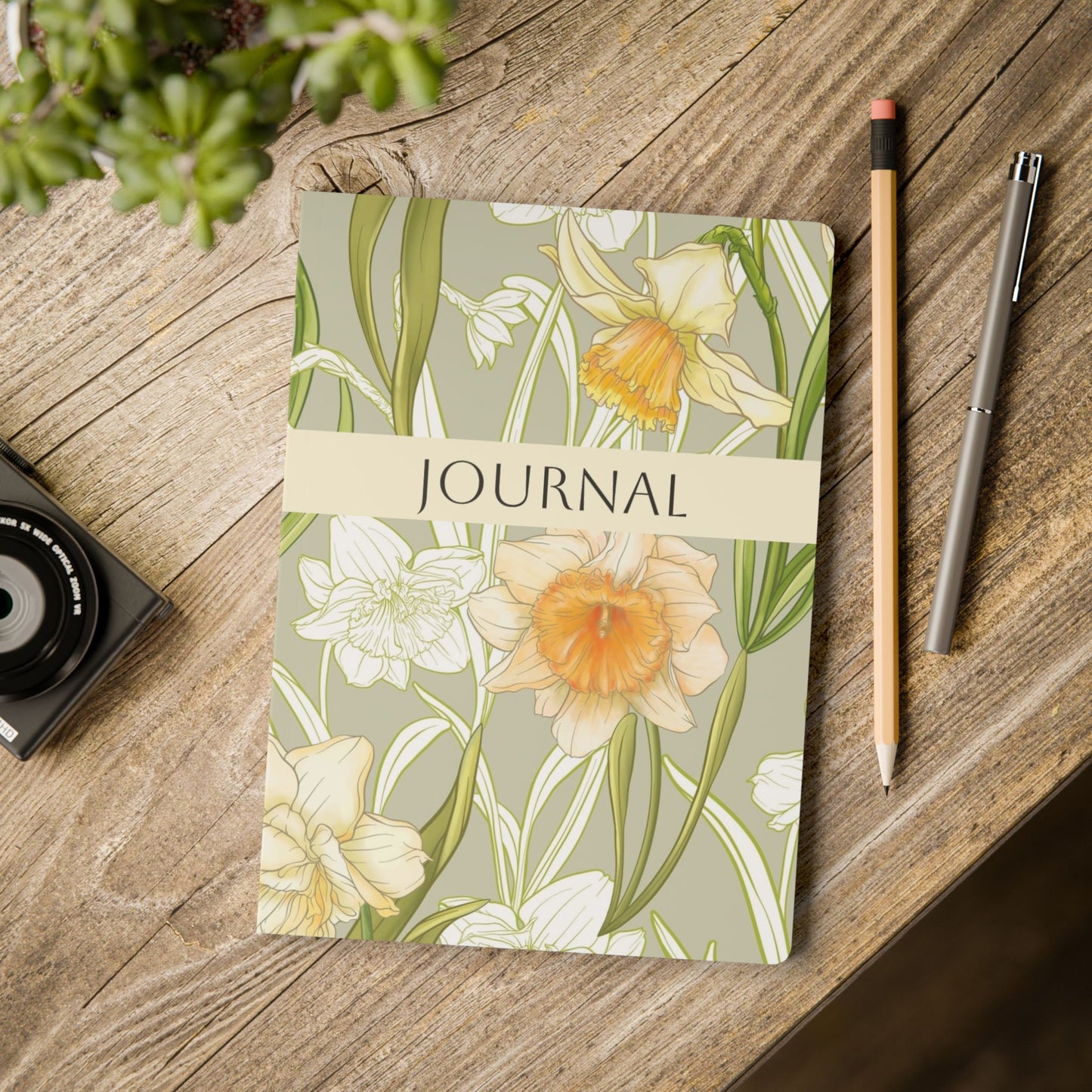 March Birth Flower Inspired Wellness Journal | Mindfulness | Affirmation | Daffodil & Jonquil
