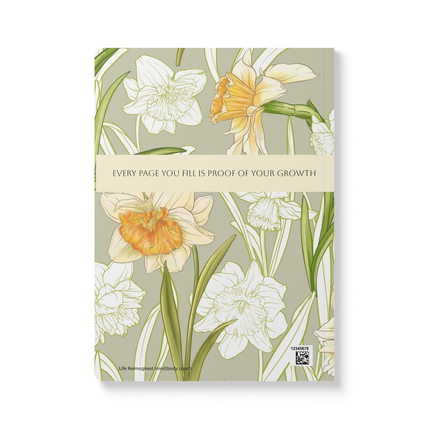 March Birth Flower Inspired Wellness Journal | Mindfulness | Affirmation | Daffodil & Jonquil