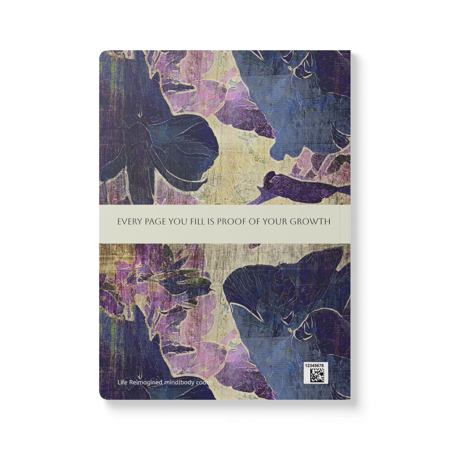 February Birth Flower Inspired Wellness Journal | Mindfulness | Affirmation | Violet & Primrose