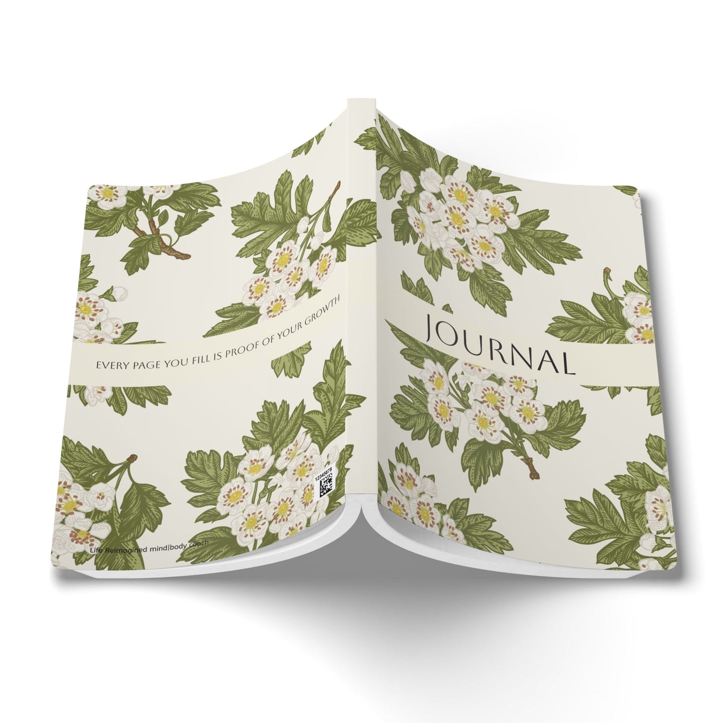 May Birth Flower Inspired Wellness Journal | Mindfulness | Affirmation | Lily of the Valley & Hawthorn