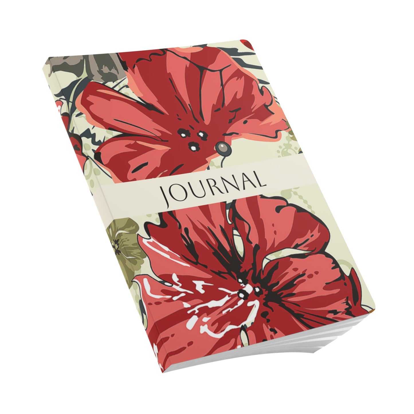 August Birth Flower Inspired Wellness Journal | Mindfulness | Affirmation | Gladiolus & Poppy