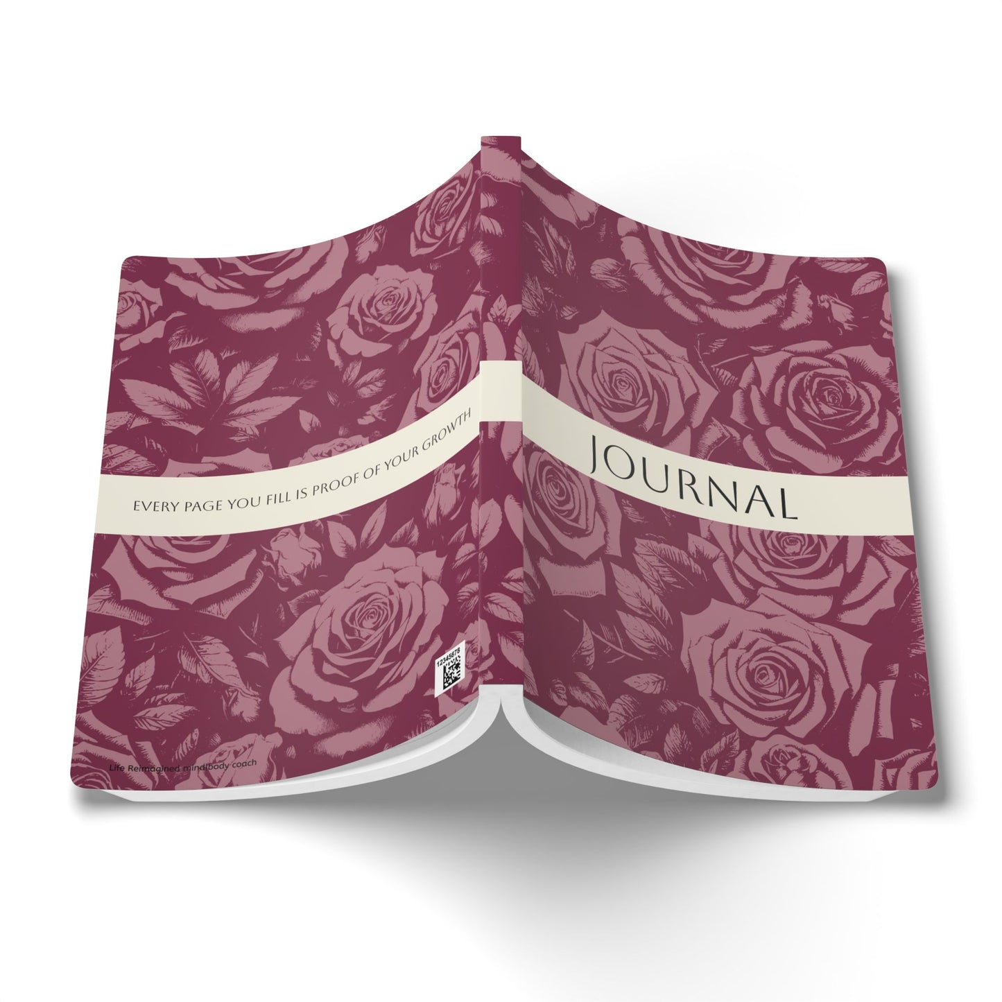 June Birth Flower Inspired Wellness Journal | Mindfulness | Affirmation | Rose & Honeysuckle