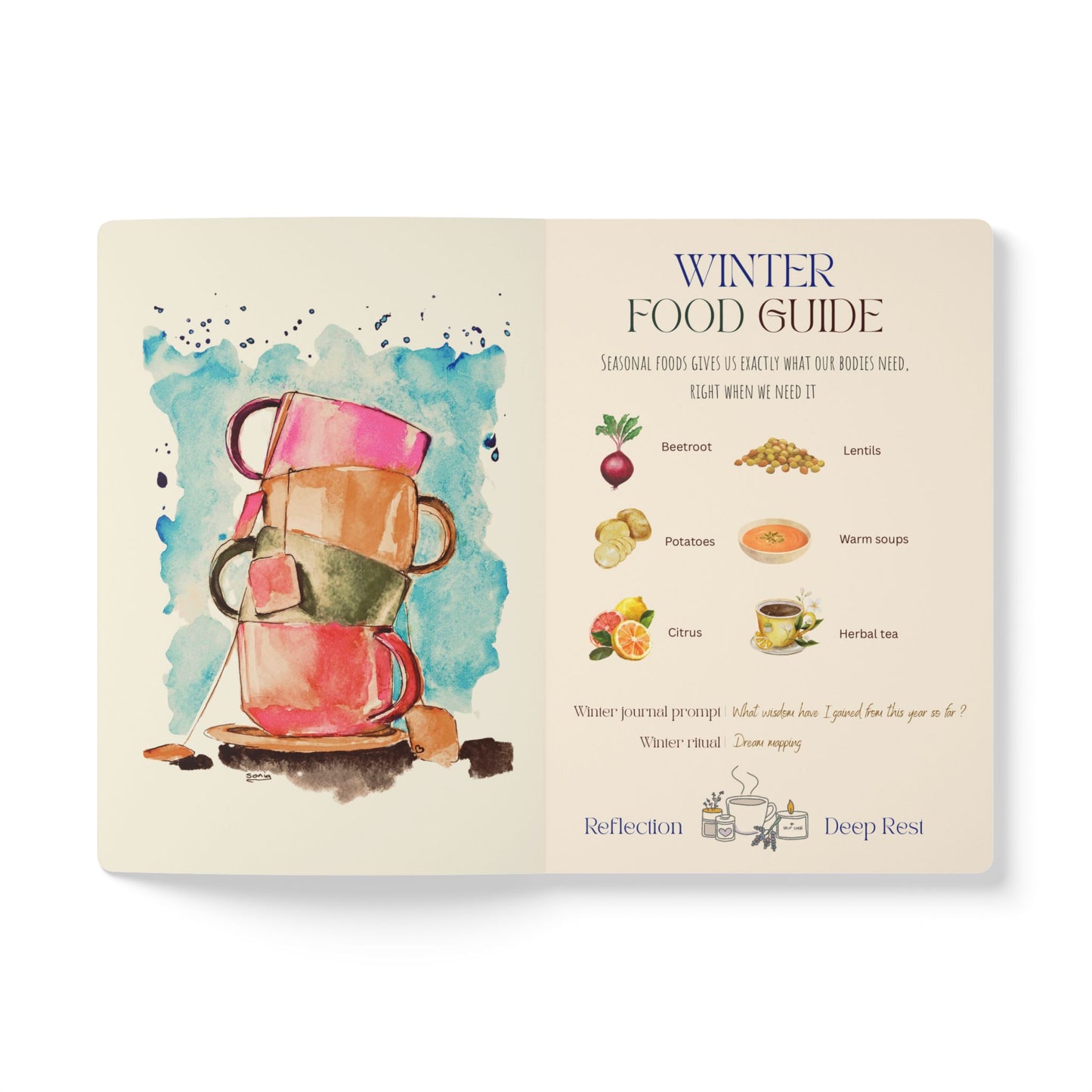 Winter Wellness Journal | Planting Guide | Seasonal Foods | Self Care Practices