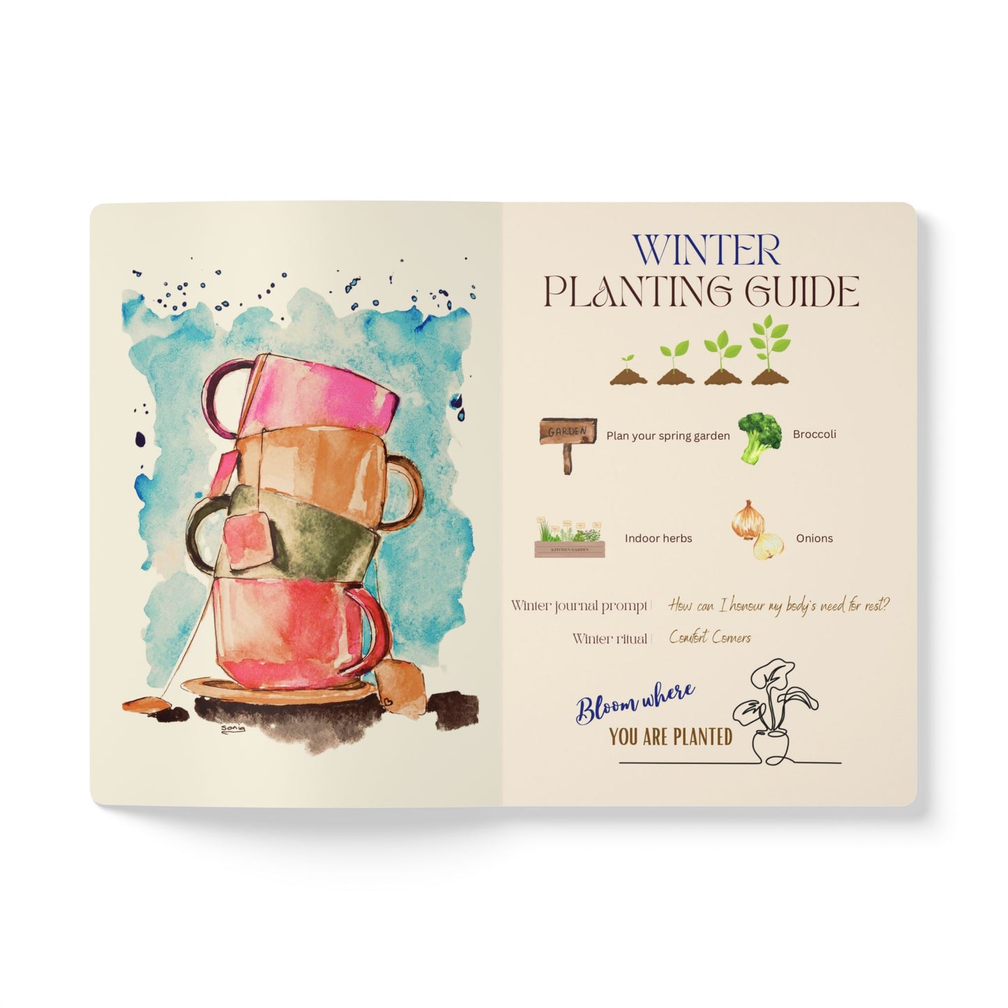 Winter Wellness Journal | Planting Guide | Seasonal Foods | Self Care Practices