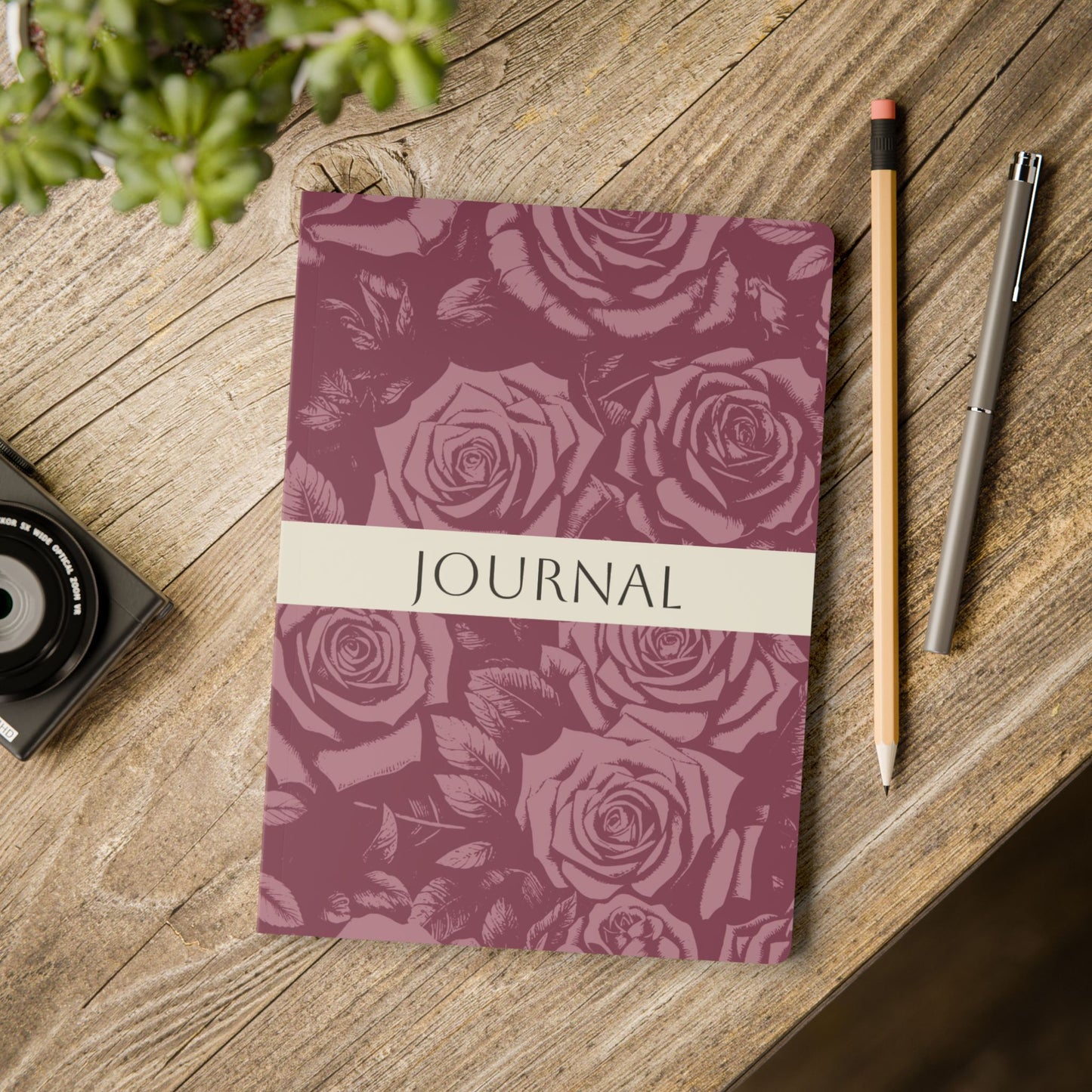 June Birth Flower Inspired Wellness Journal | Mindfulness | Affirmation | Rose & Honeysuckle