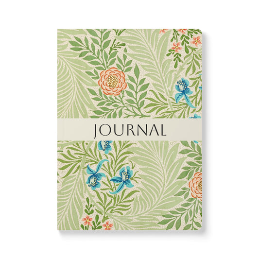 July Birth Flower Inspired Wellness Journal | Mindfulness | Affirmation | Larkspur & Water Lily