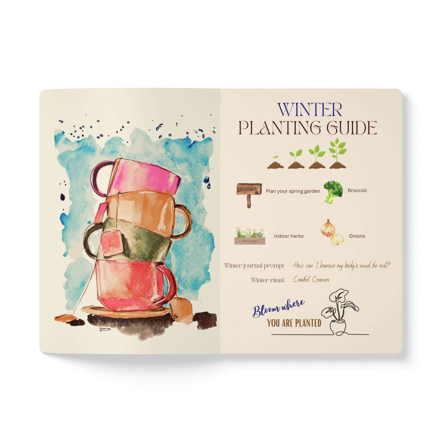 Winter Wellness Journal | Planting Guide | Seasonal Foods | Self Care Practices