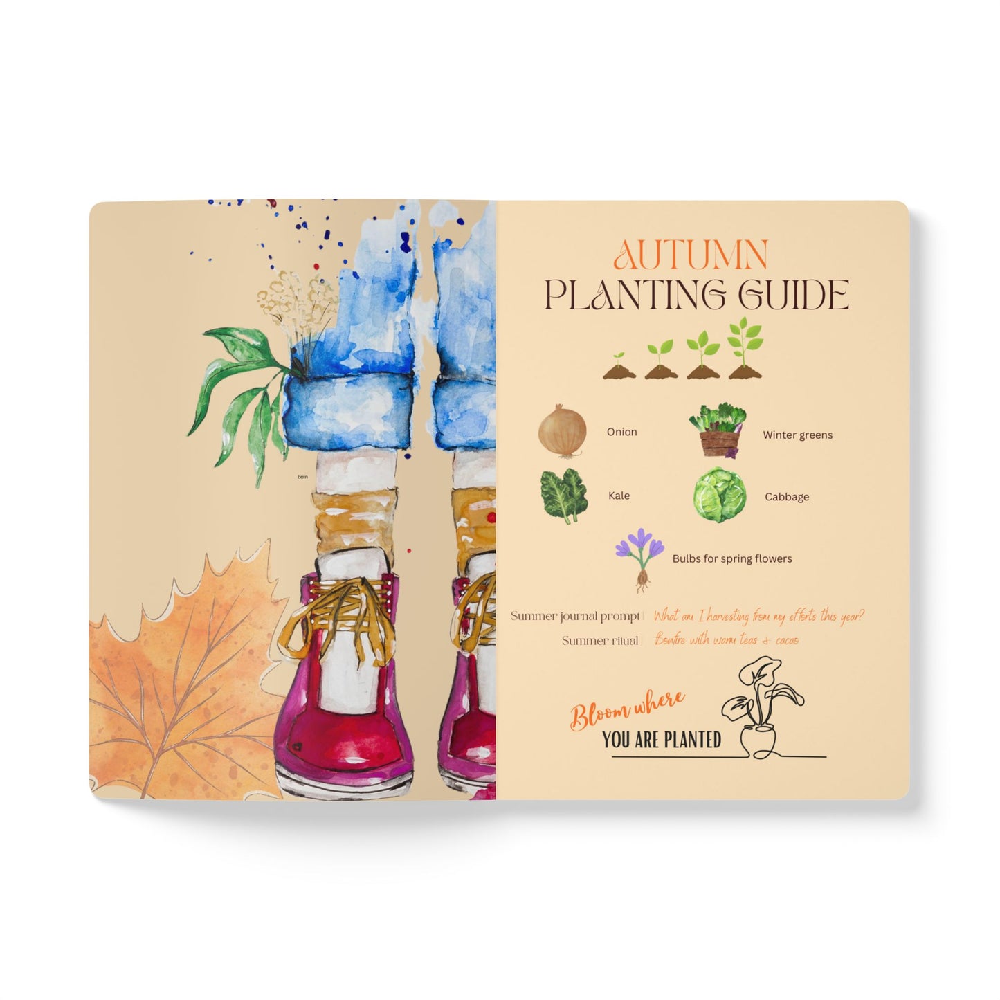 Autumn Wellness Journal | Planting Guide | Seasonal Foods | Self Care practices