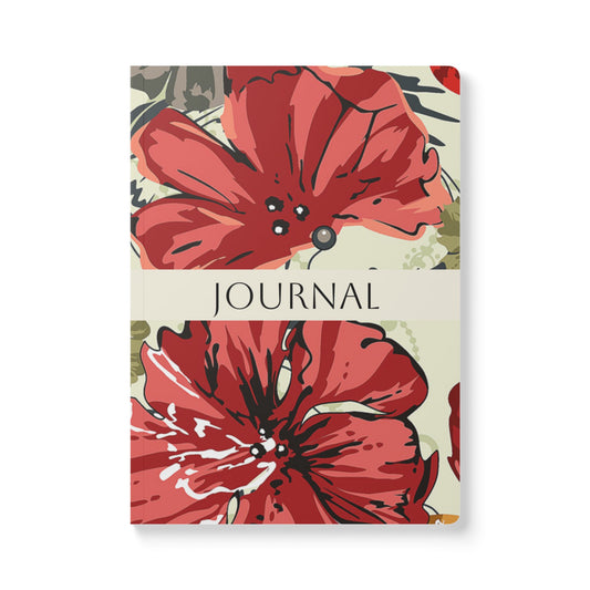 August Birth Flower Inspired Wellness Journal | Mindfulness | Affirmation | Gladiolus & Poppy
