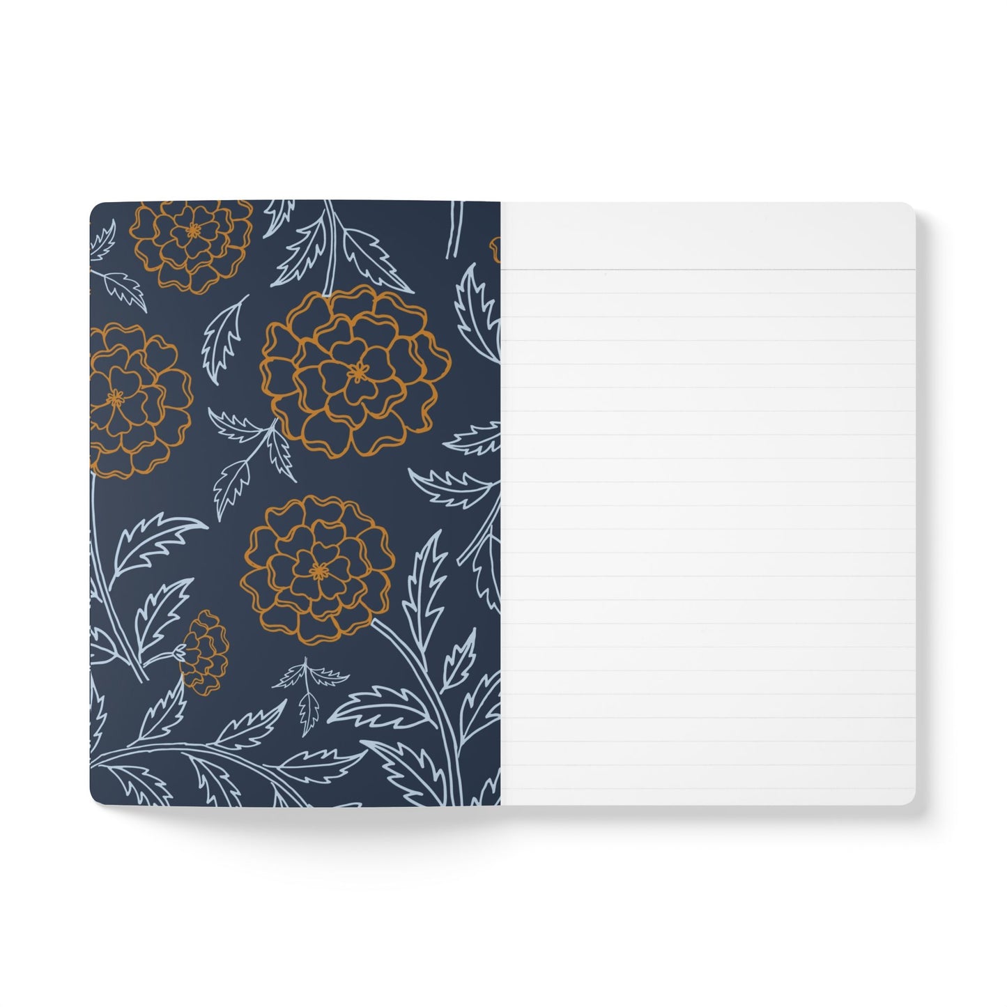 October Birth Flower Inspired Wellness Journal | Mindfulness | Affirmation | Marigold & Cosmos