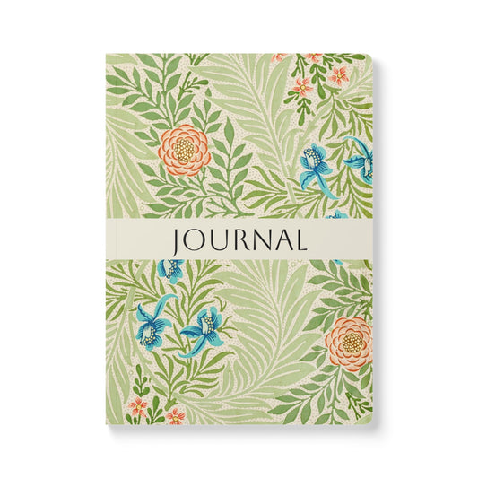 July Birth Flower Inspired Wellness Journal | Mindfulness | Affirmation | Larkspur & Water Lily